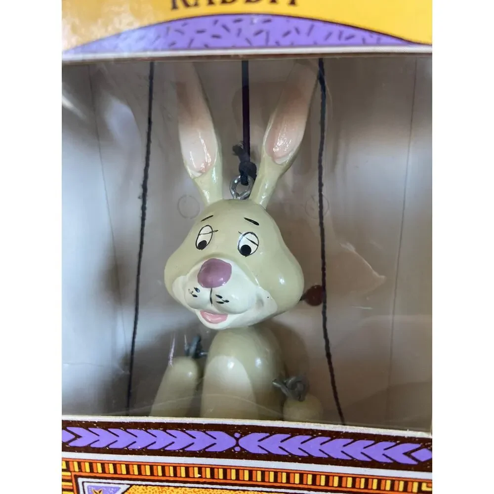 VINTAGE Disney Winnie the Pooh & Friends Marionette Wooden Magic Puppets Theater